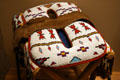 Cree beadwork saddle at Royal Saskatchewan Museum. Regina, SK.