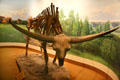 Giant Bison skeleton went extinct about 21,000 years ago at Royal Saskatchewan Museum. Regina, SK