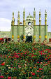 Mosque and gardens in Turpan. China.
