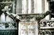 Gargoyle pair on Cologne Cathedral. Köln, Germany.