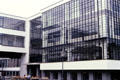 Window wall of Bauhaus building. Dessau, Germany.