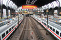 Train platforms at Central Rail Station. Hamburg, Germany