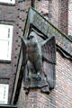 Eagle sculpture on Chilehaus. Hamburg, Germany.