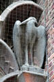 Stork sculpture on Chilehaus. Hamburg, Germany.