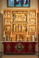 Medieval altar in St. Jacobi Church. Hamburg, Germany