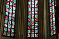 Stained glass windows in St. Peter's Church. Hamburg, Germany.