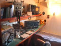 Radio equipment on board Rickmer Rickmers museum sailing ship. Hamburg, Germany.