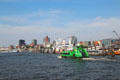Passenger ferry on Elbe River. Hamburg, Germany.