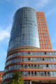 Columbus Haus aka Hanseatic Trade Center Tower in HafenCity. Hamburg, Germany.