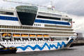 Observation deck on cruise ship AIDA mar, Genoa, docked at Altona port. Hamburg, Germany.