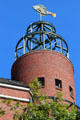 Flounder weathervane atop tower nearby Hamburg Fish Market. Hamburg, Germany.