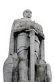 Otto von Bismark figure with sword & eagles by Hugo Lederer at Bismark Memorial. Hamburg, Germany.