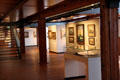 Gallery of maritime paintings at International Maritime Museum. Hamburg, Germany.