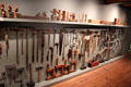 Ship carpentry tools at International Maritime Museum. Hamburg, Germany.