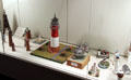 Lighthouse models at International Maritime Museum. Hamburg, Germany.