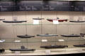 Models of submarines at International Maritime Museum. Hamburg, Germany.