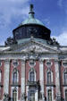 Dome of Neues Palais. Potsdam, Germany.