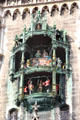 Glockenspiel of Neues Rathaus. Munich, Germany.