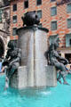Fountain on Marienplatz at Neues Rathaus. Munich, Germany.