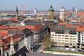 View north from Neues Rathaus Tower. Munich, Germany.
