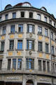 Corner building opposites Marienhof. Munich, Germany.