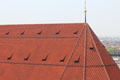 Roof details of Frauenkirche. Munich, Germany.