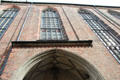 Gothic arches defining Frauenkirche. Munich, Germany.
