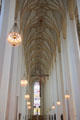 Gothic interior of Frauenkirche. Munich, Germany