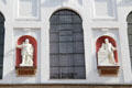 Sculptures of church sponsors at St Michael Kirche. Munich, Germany.
