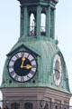 Clock tower atop Peterskirche. Munich, Germany.