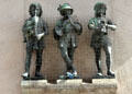 Sculpture of three musicians by Konrad Knoll under Karlstor arch. Munich, Germany.