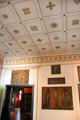 Neo-Greek ceiling pattern & Stuck's art on walls at Villa Stuck Museum. Munich, Germany.