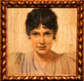 Mary Lindpaintner pastel portrait by Franz von Stuck at Villa Stuck Museum. Munich, Germany.