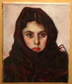 Portrait of girl from Munich Ghetto by Stanislau Bender at Jewish Museum Munich. Munich, Germany