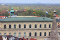 Munich Residenz with green roof seen from Rathaus tower. Munich, Germany.