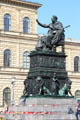 King Maximilian I Joseph of Bavaria monument by Christian Daniel Rauch & Leo von Klenze at Munich Residenz. Munich, Germany.