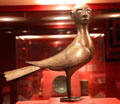 Iron mythical harpy statue from Iran at Five Continents Museum. Munich, Germany.