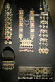 Turkmenistan / Turkoman Tekke tribal jewelry at Five Continents Museum. Munich, Germany.