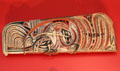 Carved frieze from northern New Ireland Polynesia at Five Continents Museum. Munich, Germany.