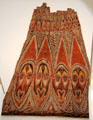 Printed bark cloth from Samoa Polynesia at Five Continents Museum. Munich, Germany.