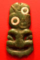 Nephrite stone pendant from New Zealand at Five Continents Museum. Munich, Germany.