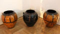 Storage barrels from Myanmar at Five Continents Museum. Munich, Germany.