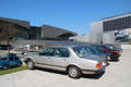 Antique BMWs outside BMW Museum. Munich, Germany.