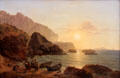 Coast of Capri painting by Joseph Rebell at Schackgalerie. Munich, Germany.