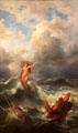 Leukothea Appears to Odysseus in Storm painting by Friedrich Preller d.Ä at Schackgalerie. Munich, Germany.