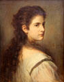 Portrait of a woman by Franz von Lenbach at Schackgalerie. Munich, Germany.