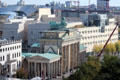 View to Brandenberg Gate from top of German Bundestag. Berlin, Germany.