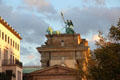 Quadriga of Victory atop Brandenburg Gate. Berlin, Germany.