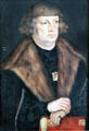 Portrait of Bürgermeister von Weißenfels by Lucas Cranach the Elder at Berlin Gemaldegalerie. Berlin, Germany.