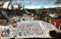 Fountain of Youth painting by Lucas Cranach the Elder at Berlin Gemaldegalerie. Berlin, Germany.